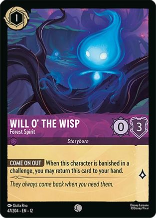 Will o' the Wisp - Forest Spirit (47/204) [Wilds Unknown] Lorcana Single Disney