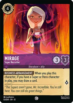 Mirage - Super Recruiter (53/204) [Wilds Unknown] Cold Foil Lorcana Single Disney