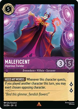 Maleficent - Imperious Traveler (55/204) [Wilds Unknown] Lorcana Single Disney