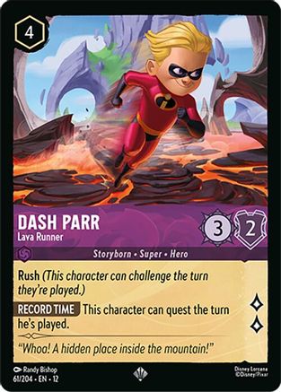 Dash Parr - Lava Runner (61/204) [Wilds Unknown] Lorcana Single Disney