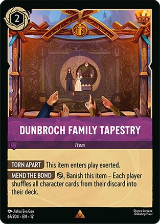 DunBroch Family Tapestry (67/204) [Wilds Unknown] Lorcana Single Disney