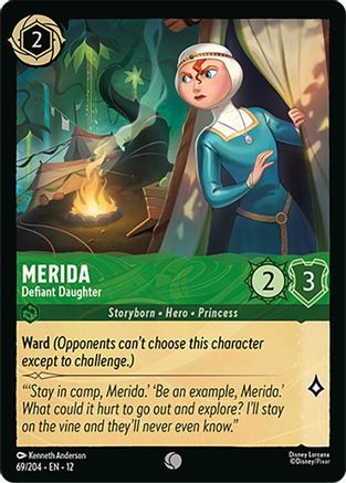 Merida - Defiant Daughter (69/204) [Wilds Unknown] Lorcana Single Disney