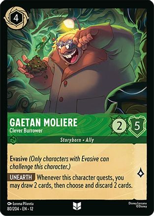 Gaetan Moliere - Clever Burrower (80/204) [Wilds Unknown] Cold Foil Lorcana Single Disney