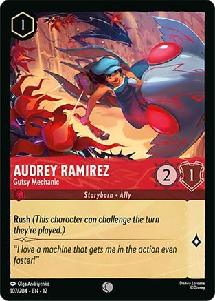 Audrey Ramirez - Gutsy Mechanic (107/204) [Wilds Unknown] Lorcana Single Disney