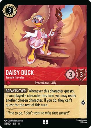 Daisy Duck - Trendy Traveler (115/204) [Wilds Unknown] Lorcana Single Disney