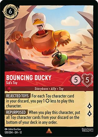 Bouncing Ducky - Sid's Toy (120/204) [Wilds Unknown] Lorcana Single Disney