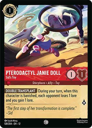 Pterodactyl Janie Doll - Sid's Toy (128/204) [Wilds Unknown] Lorcana Single Disney