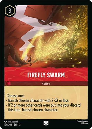 Firefly Swarm (130/204) [Wilds Unknown] Lorcana Single Disney