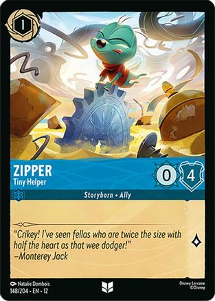 Zipper - Tiny Helper (148/204) [Wilds Unknown] Lorcana Single Disney