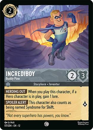 Incrediboy - Buddy Pine (177/204) [Wilds Unknown] Lorcana Single Disney