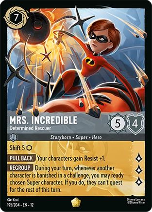 Mrs. Incredible - Determined Rescuer (195/204) [Wilds Unknown] Lorcana Single Disney