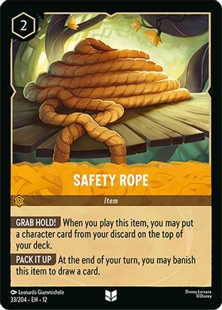 Safety Rope (33/204) [Wilds Unknown] Lorcana Single Disney