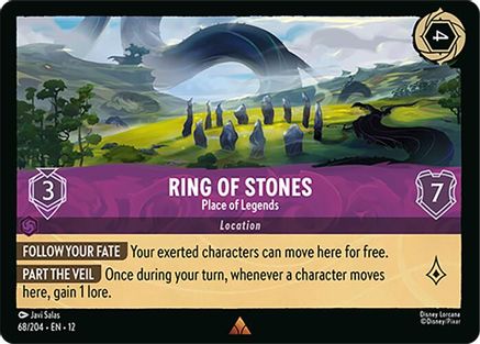 Ring of Stones - Place of Legends (68/204) [Wilds Unknown] Cold Foil Lorcana Single Disney