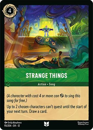 Strange Things (95/204) [Wilds Unknown] Lorcana Single Disney
