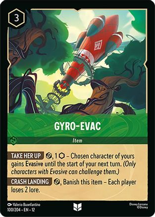 Gyro-Evac (100/204) [Wilds Unknown] Cold Foil Lorcana Single Disney