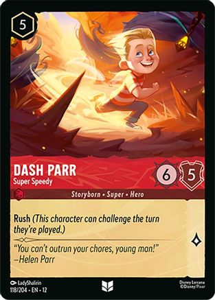 Dash Parr - Super Speedy (118/204) [Wilds Unknown] Lorcana Single Disney