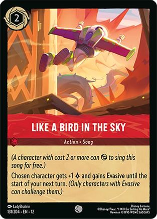 Like A Bird In the Sky (131/204) [Wilds Unknown] Cold Foil Lorcana Single Disney