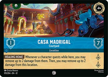 Casa Madrigal - Courtyard (170/204) [Wilds Unknown] Cold Foil Lorcana Single Disney