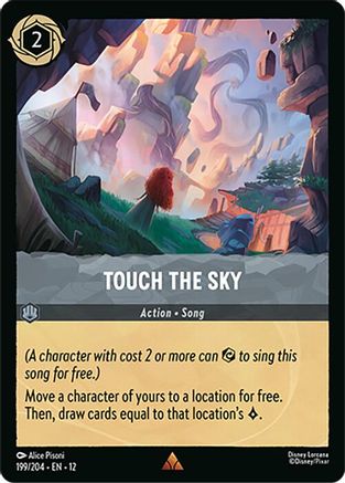 Touch the Sky (199/204) [Wilds Unknown] Cold Foil Lorcana Single Disney