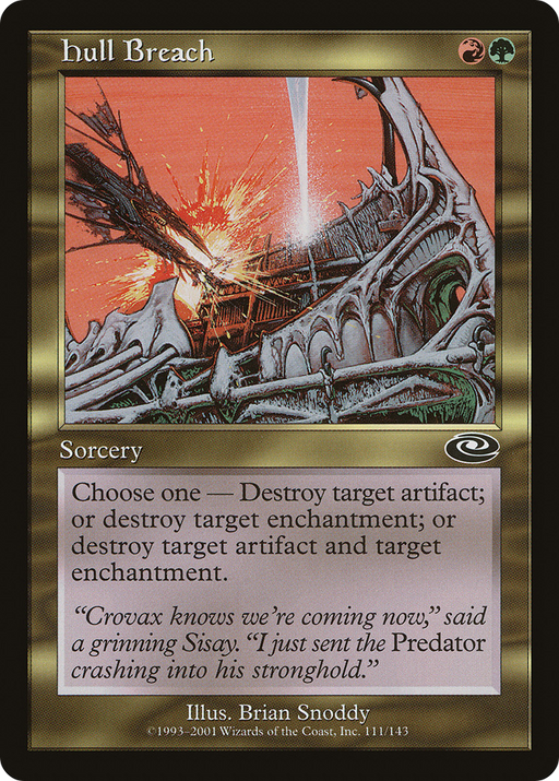 Hull Breach (PLS-111) [Planeshift] MTG Single Wizards of the Coast