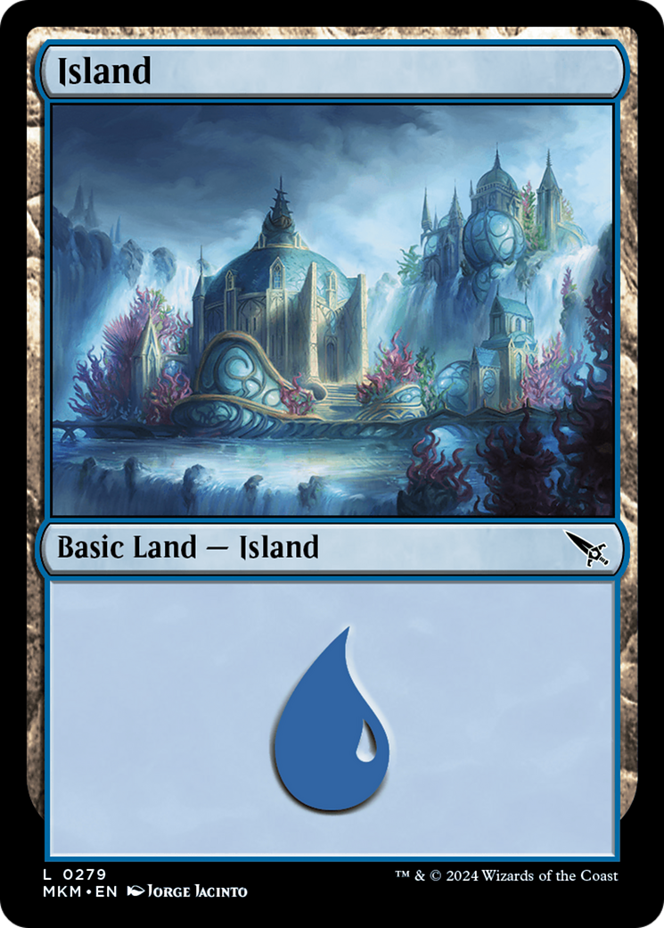 Island (0279) (MKM-279) [Murders at Karlov Manor] Foil MTG Single Murders at Karlov Manor