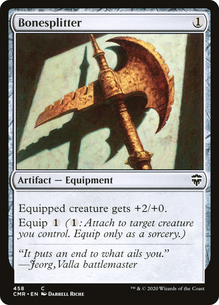 Bonesplitter (CMR-458) [Commander Legends] MTG Single Wizards of the Coast
