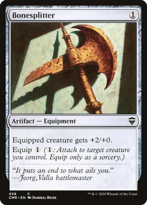 Bonesplitter (CMR-458) [Commander Legends] MTG Single Wizards of the Coast
