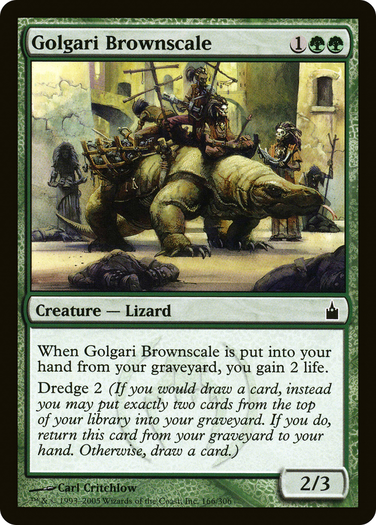 Golgari Brownscale (RAV-166) [Ravnica: City of Guilds] MTG Single Wizards of the Coast