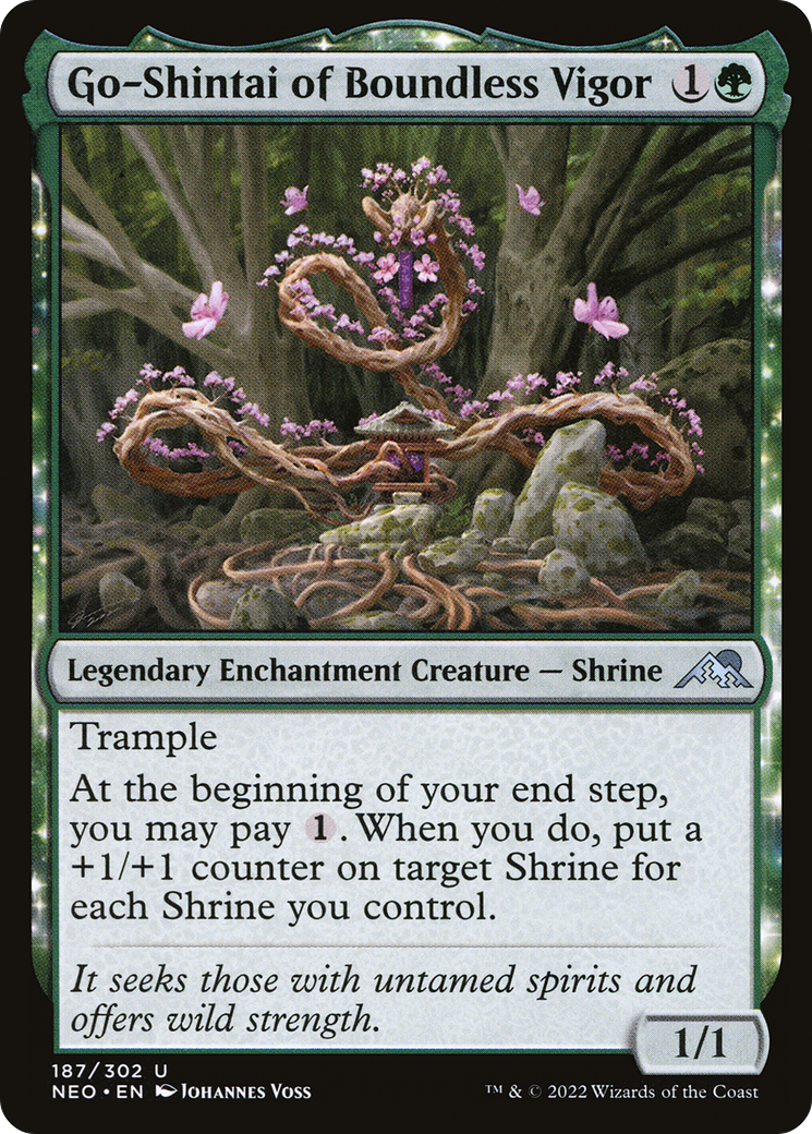 Go-Shintai of Boundless Vigor (NEO-187) [Kamigawa: Neon Dynasty] MTG Single Wizards of the Coast