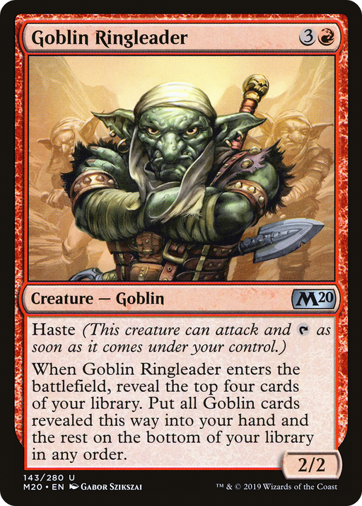 Goblin Ringleader (M20-143) [Core Set 2020] MTG Single Wizards of the Coast