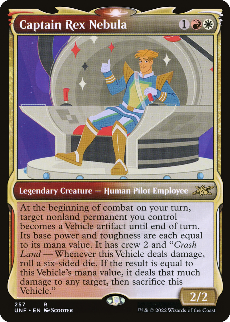 Captain Rex Nebula (UNF-257) [Unfinity] (Showcase) MTG Single Wizards of the Coast