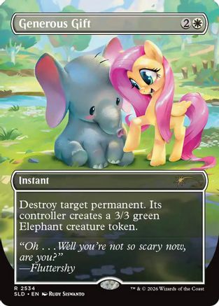 Generous Gift (2534) (SLD-2534) [Secret Lair] Drop Series Foil MTG Single Wizards of the Coast