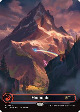 Mountain (2543) (SLD-2543) [Secret Lair] Drop Series Foil MTG Single Wizards of the Coast