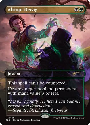 Abrupt Decay (SLD-2468) [Secret Lair] Drop Series MTG Single Wizards of the Coast