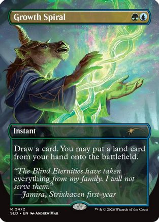 Growth Spiral (2472) (SLD-2472) [Secret Lair] Drop Series MTG Single Wizards of the Coast