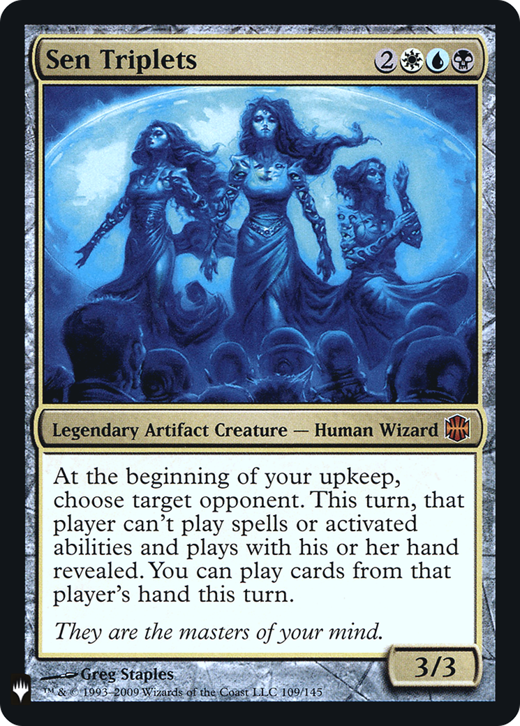 Sen Triplets (LIST-109) [Mystery Booster] The List Foil MTG Single Wizards of the Coast