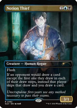 Notion Thief (SLD-2482) [Secret Lair] Drop Series MTG Single Wizards of the Coast