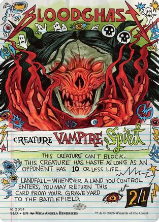 Bloodghast (2351) (SLD-2351) [Secret Lair] Drop Series Foil MTG Single Wizards of the Coast
