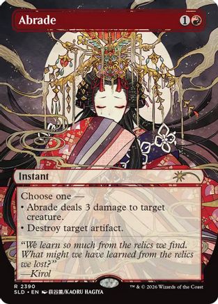 Abrade (2390) (SLD-2390) [Secret Lair] Drop Series Foil MTG Single Wizards of the Coast