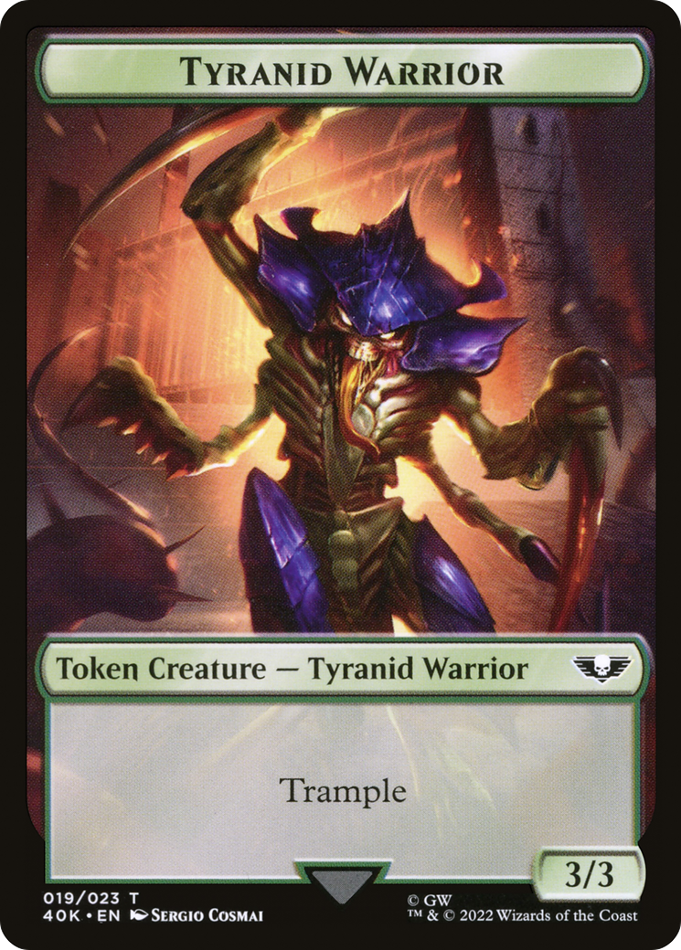 Tyranid Warrior (T40K-019) [Tokens] Warhammer 40,000 Tokens MTG Single Wizards of the Coast