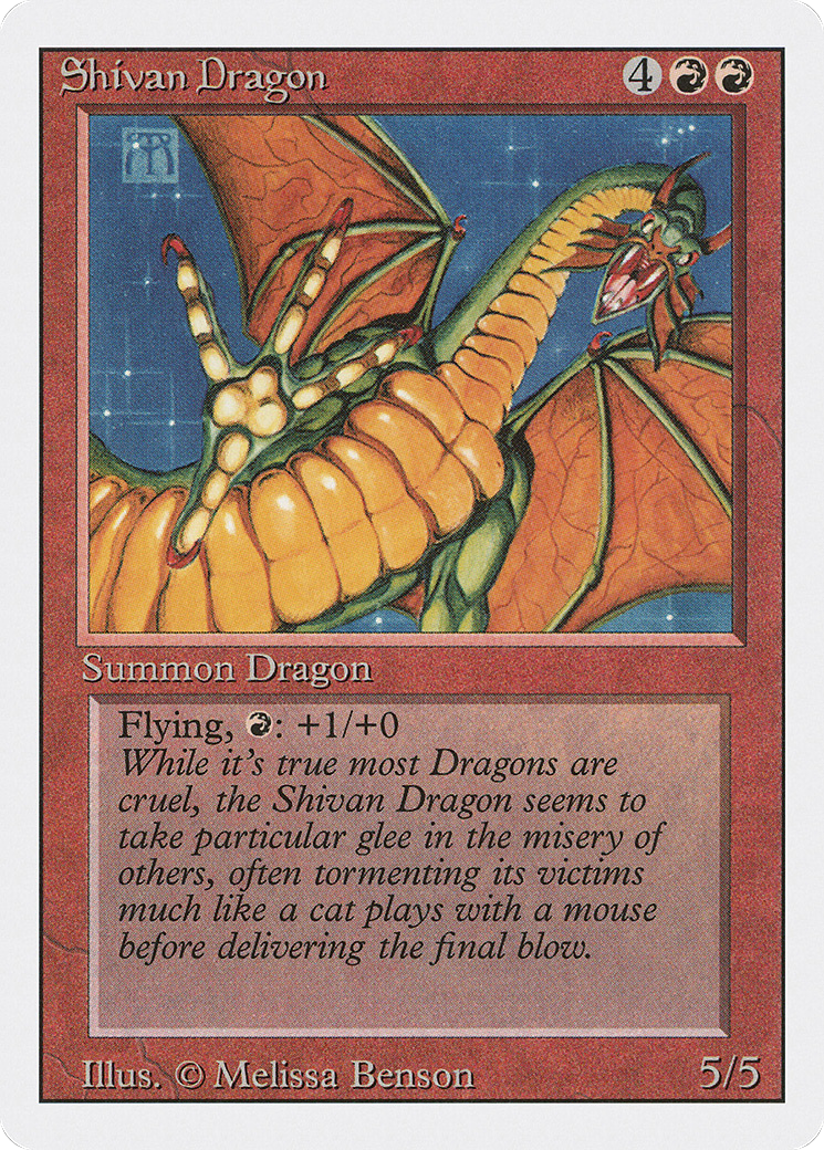 Shivan Dragon (3ED-) [Revised Edition] MTG Single Wizards of the Coast