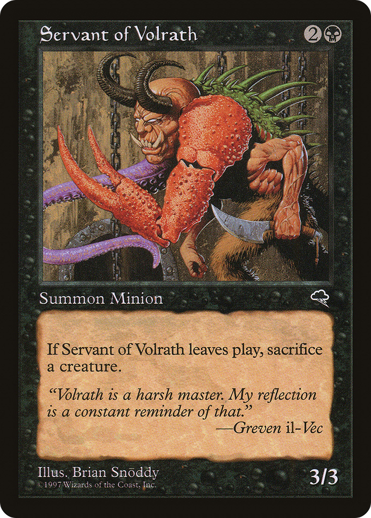 Servant of Volrath (TMP-156) [Tempest] MTG Single Wizards of the Coast