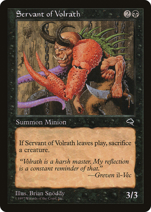 Servant of Volrath (TMP-156) [Tempest] MTG Single Wizards of the Coast