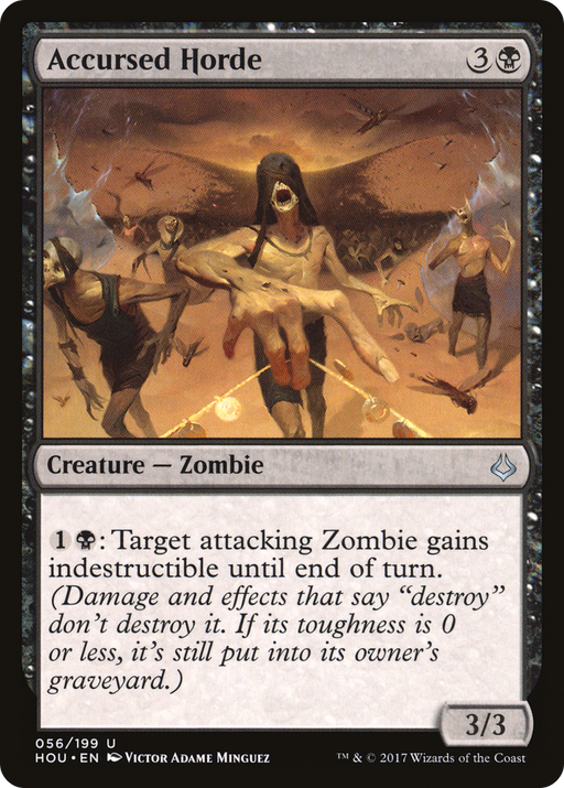 Accursed Horde (HOU-056) [Hour of Devastation] Foil MTG Single Wizards of the Coast