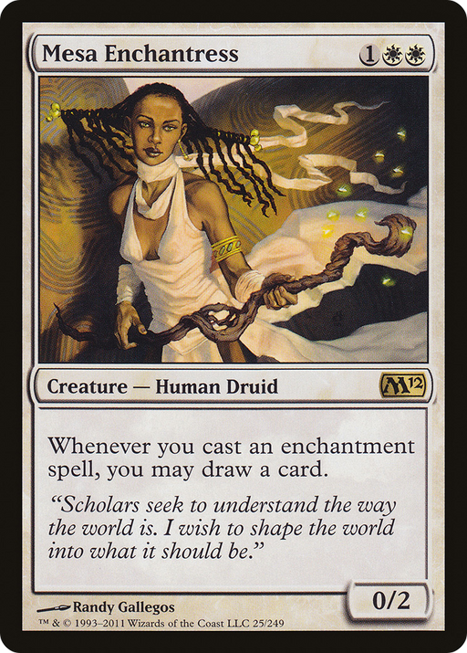 Mesa Enchantress (M12-025) [Magic 2012] Foil MTG Single Wizards of the Coast