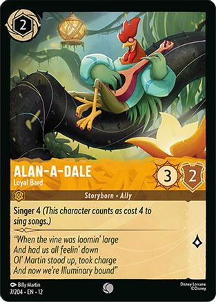 Alan-a-Dale - Loyal Bard (7/204) [Wilds Unknown] Lorcana Single Disney