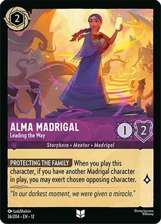 Alma Madrigal - Leading the Way (36/204) [Wilds Unknown] Cold Foil Lorcana Single Disney