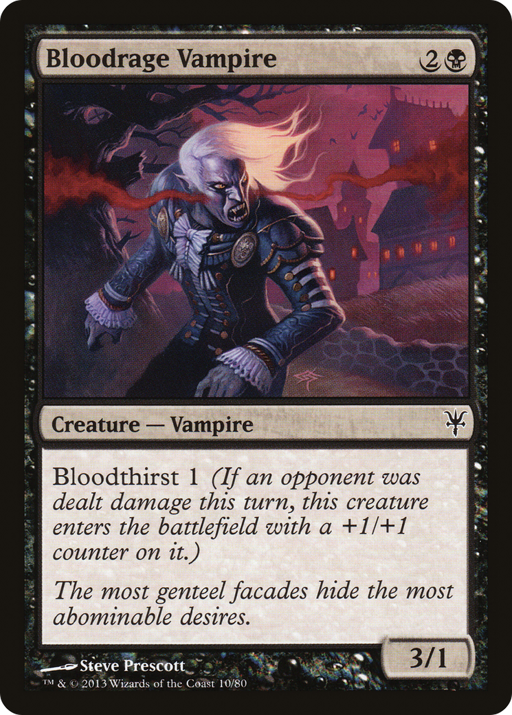 Bloodrage Vampire (DDK-010) [Misc] Duel Decks: Sorin vs. Tibalt MTG Single Wizards of the Coast