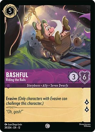 Bashful - Riding the Rails (39/204) [Wilds Unknown] Lorcana Single Disney