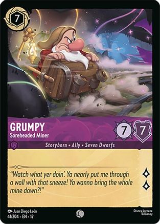 Grumpy - Soreheaded Miner (41/204) [Wilds Unknown] Lorcana Single Disney